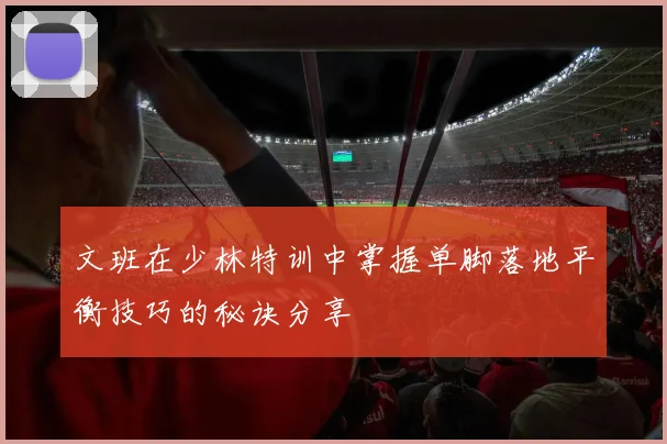 文班在少林特训中掌握单脚落地平衡技巧的秘诀分享
