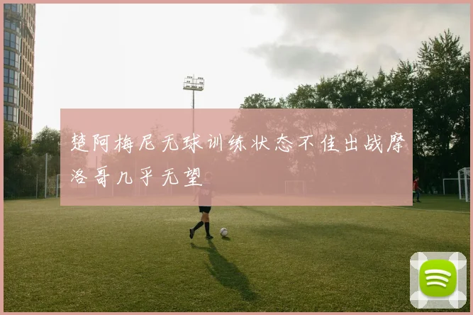 楚阿梅尼无球训练状态不佳出战摩洛哥几乎无望